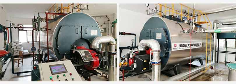 horizontal gas hot water boiler