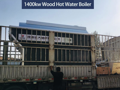 wood chips fired hot water boiler