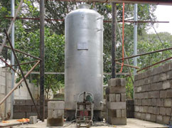 1ton wood steam boiler for oil mill