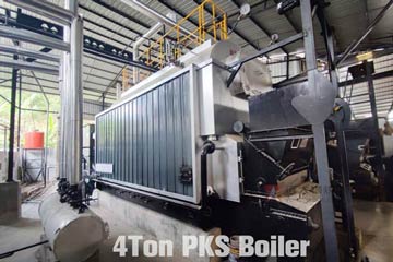 palm kernel shells boiler,4ton PKS steam boiler,steam boiler in palm oil mill