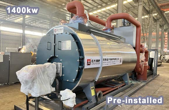 1400kw hot water boiler,gas oil fired hot water boiler,fire tube hot water boiler