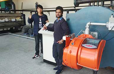 2sets 700kw gas thermal oil boiler