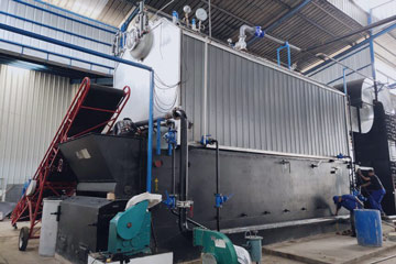 PROJECT: 10ton palm shells steam boiler in Indonesia