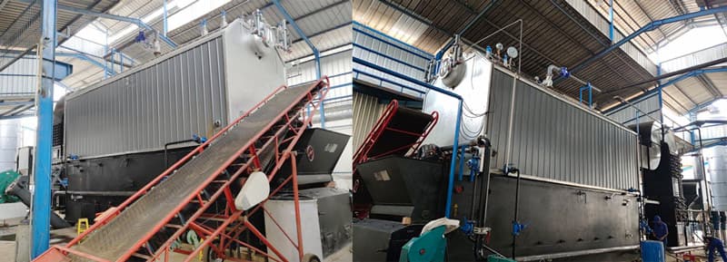 10ton biomass palm shells boiler