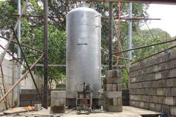 Vertica wood boiler, wood steam boiler, 500kg wood boiler