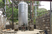 vertical water tube boiler, vertical coal steam boiler