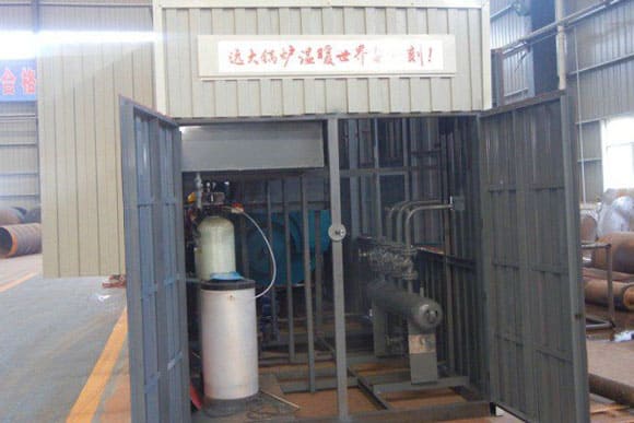 container room diesel boiler, movable steam boiler