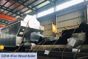 4ton wood steam boiler