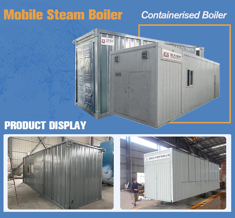 container room boiler,containerised boiler,mobile steam boiler