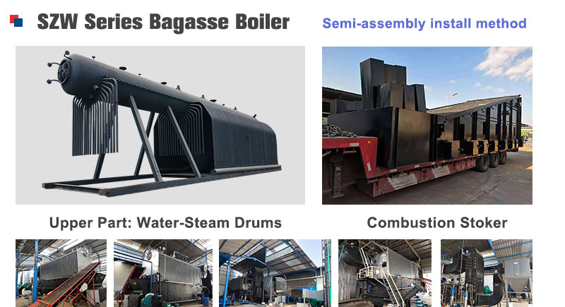 szw bagasse boiler,szw water tube boiler,reciprocating grate bagasse boiler