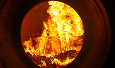 biomass heating boiler