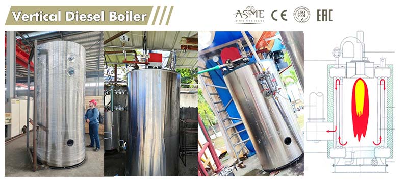 vertical diesel boiler,small diesel boiler,diesel steam boiler