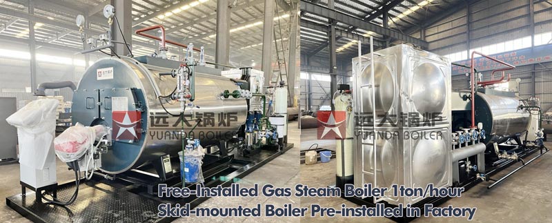 skid mounted steam boiler,packaged fire tube furnace boiler,horizontal steam boiler