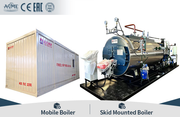 Containerized Mobile Steam Water Boiler Industrial Portable Boiler