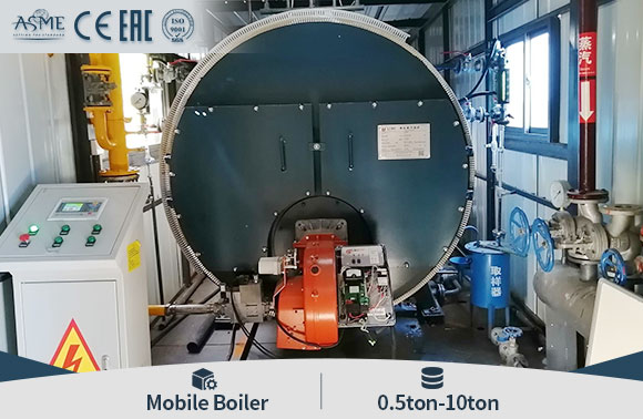 mobile gas fired boiler,mobile steam boiler,mobile hot water boiler