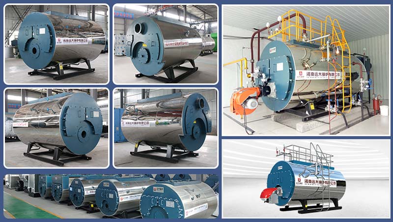 horizontal oil gas boiler,fire tube gas oil boiler,three pass steam boiler
