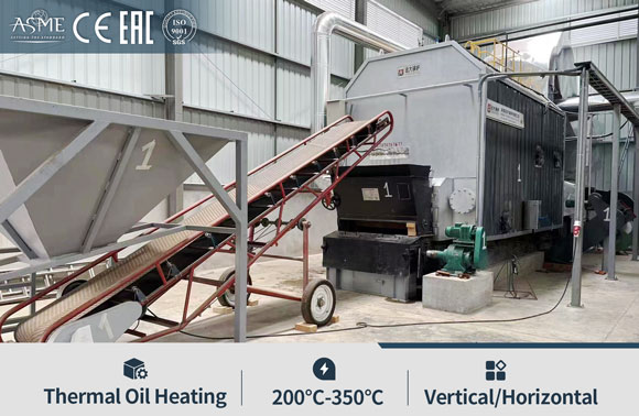 Wood Biomass Solid Fuel Thermal Oil Heater Boiler Furnace Thermic Fluid Heater