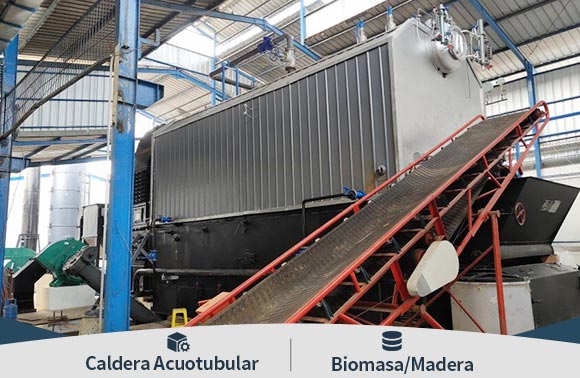 Caldera acuotubular de biomasa a lena Caldera acuotubular de biomasa a lena