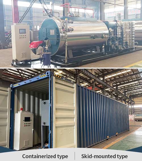 portable skid mounted boiler,containerized boiler