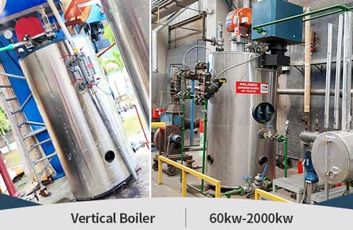 vertical diesel gas fired boiler