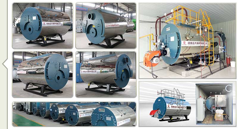 horizontal oil gas boiler,fire tube gas oil boiler,three pass steam boiler