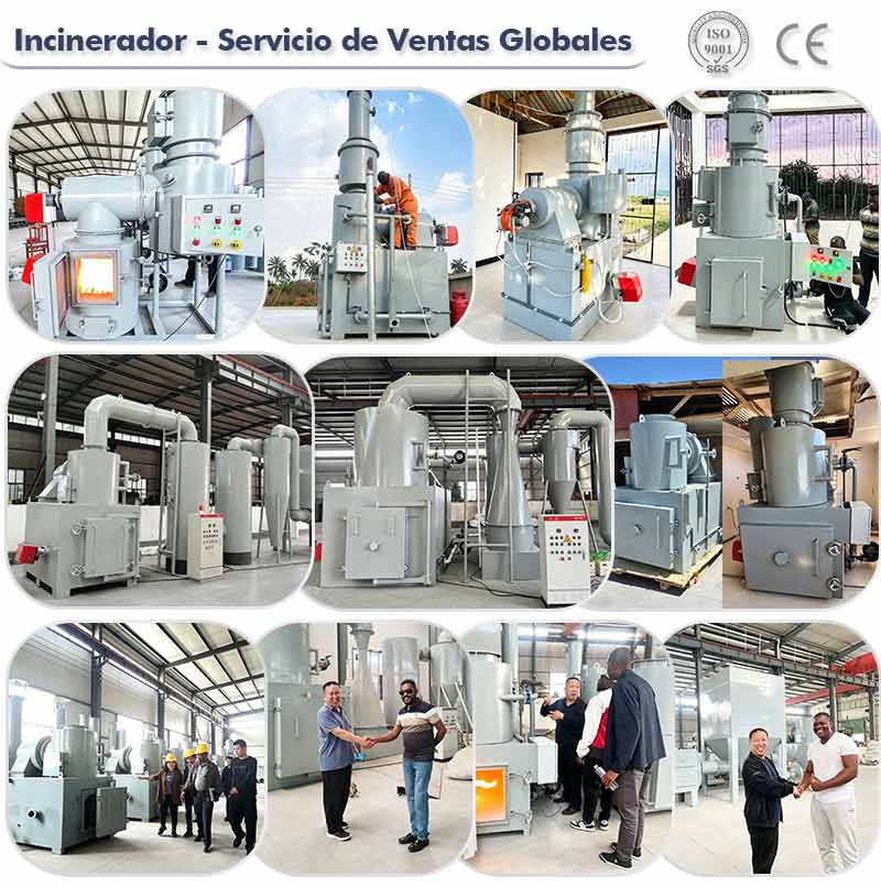 Incinerador de residuos hospitalarios, precio de incinerador médico en China