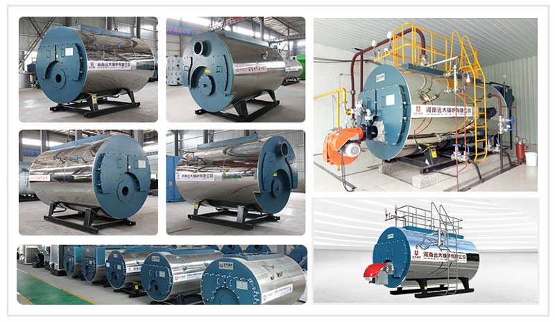 horizontal oil gas boiler,fire tube gas oil boiler,three pass steam boiler